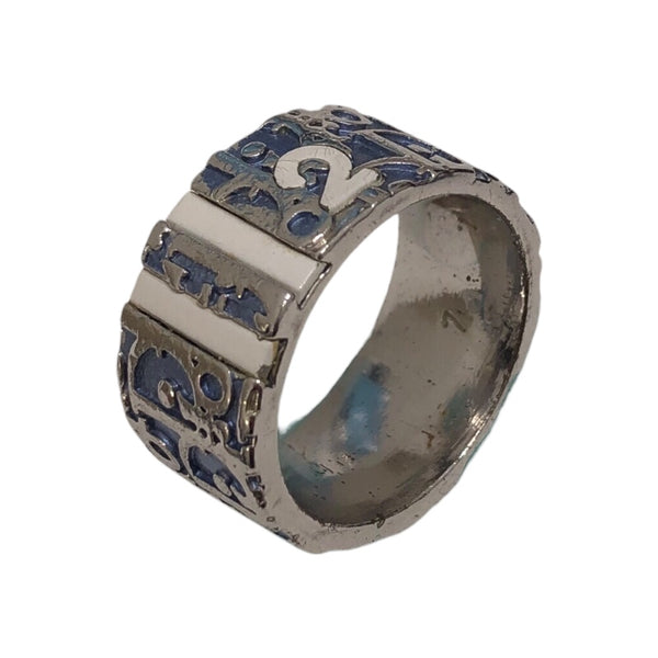 クリスチャン・ディオール Christian Dior トロッターリング ブルー メタル リング・指輪