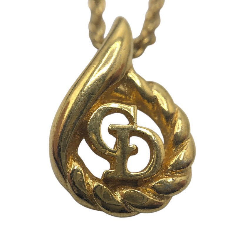 クリスチャン・ディオール Christian Dior ロゴネックレス メタル ジュエリー