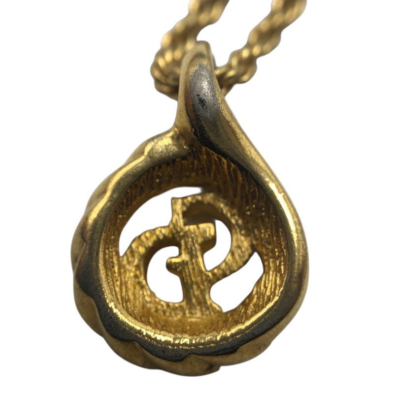 クリスチャン・ディオール Christian Dior ロゴネックレス メタル ジュエリー