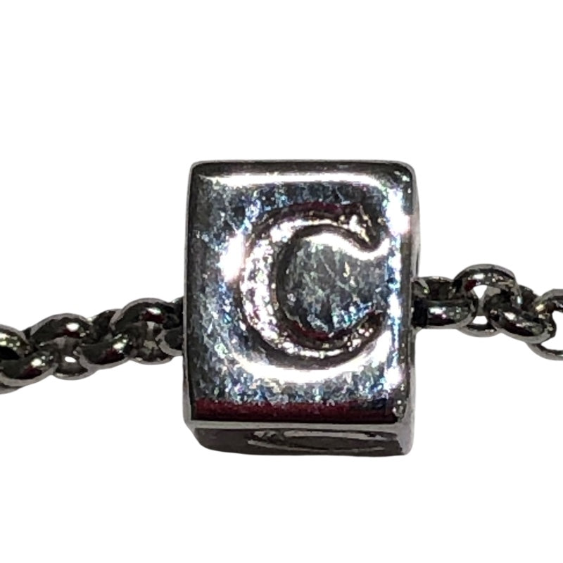 クリスチャン・ディオール Christian Dior キューブネックレス シルバー メッキ アクセサリー