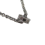 クリスチャン・ディオール Christian Dior キューブネックレス シルバー メッキ アクセサリー