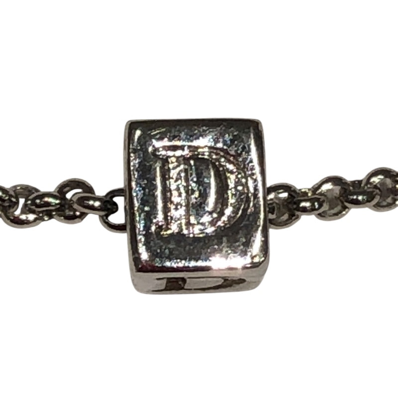 クリスチャン・ディオール Christian Dior キューブネックレス シルバー メッキ アクセサリー