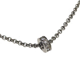 クリスチャン・ディオール Christian Dior キューブネックレス シルバー メッキ アクセサリー