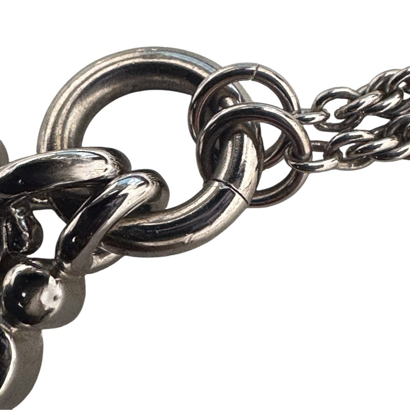 クリスチャン・ディオール Christian Dior ロゴネックレス シルバー メタル アクセサリー