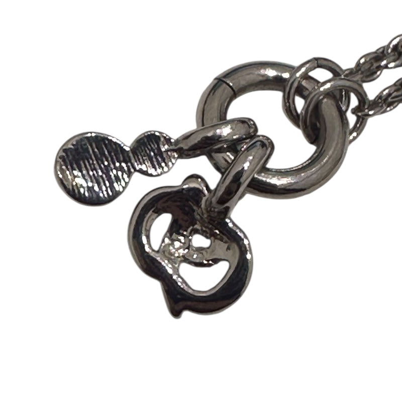 クリスチャン・ディオール Christian Dior ロゴネックレス シルバー メタル アクセサリー