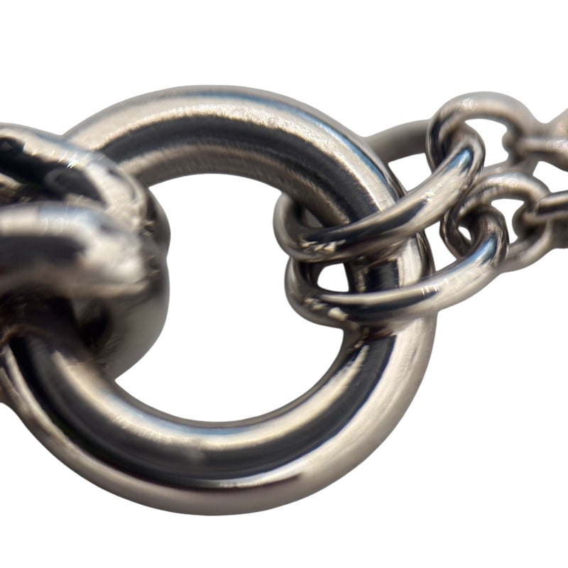 クリスチャン・ディオール Christian Dior ロゴネックレス シルバー メタル アクセサリー