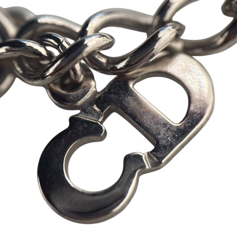 クリスチャン・ディオール Christian Dior ロゴネックレス シルバー メタル アクセサリー