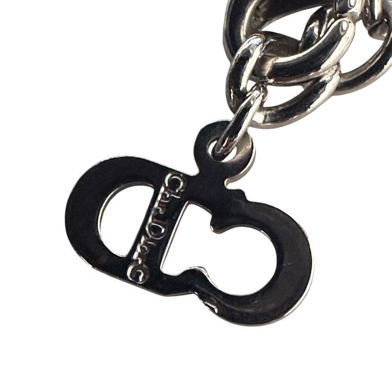 クリスチャン・ディオール Christian Dior ロゴネックレス シルバー メタル アクセサリー