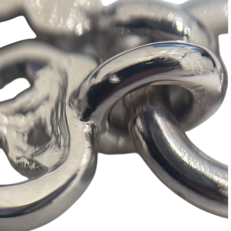 クリスチャン・ディオール Christian Dior ロゴネックレス シルバー メタル アクセサリー