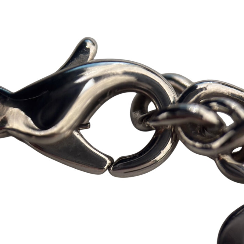 クリスチャン・ディオール Christian Dior ロゴネックレス シルバー メタル アクセサリー