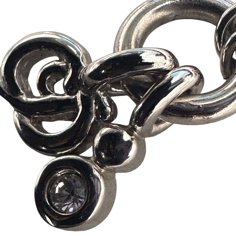 クリスチャン・ディオール Christian Dior ロゴネックレス シルバー メタル アクセサリー