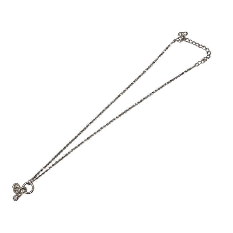 クリスチャン・ディオール Christian Dior ロゴネックレス シルバー メタル アクセサリー