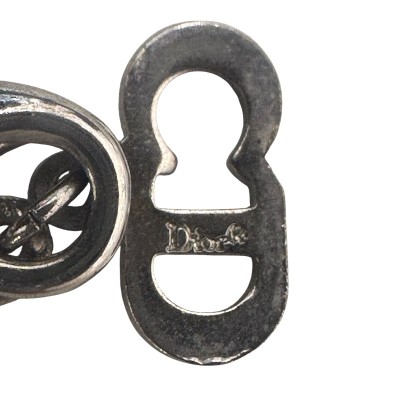 クリスチャン・ディオール Christian Dior アップルネックレス　 ピンク×シルバー×グリーン レジン・メタル アクセサリー