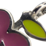 クリスチャン・ディオール Christian Dior アップルネックレス　 ピンク×シルバー×グリーン レジン・メタル アクセサリー