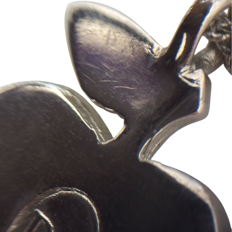 クリスチャン・ディオール Christian Dior アップルネックレス　 ピンク×シルバー×グリーン レジン・メタル アクセサリー