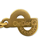 クリスチャン・ディオール Christian Dior ロゴネックレス ゴールド メタル・クリスタル ジュエリー