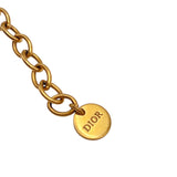 クリスチャン・ディオール Christian Dior CDブレスレット ブルー/ゴールド メタル/パール レディース ブレスレット