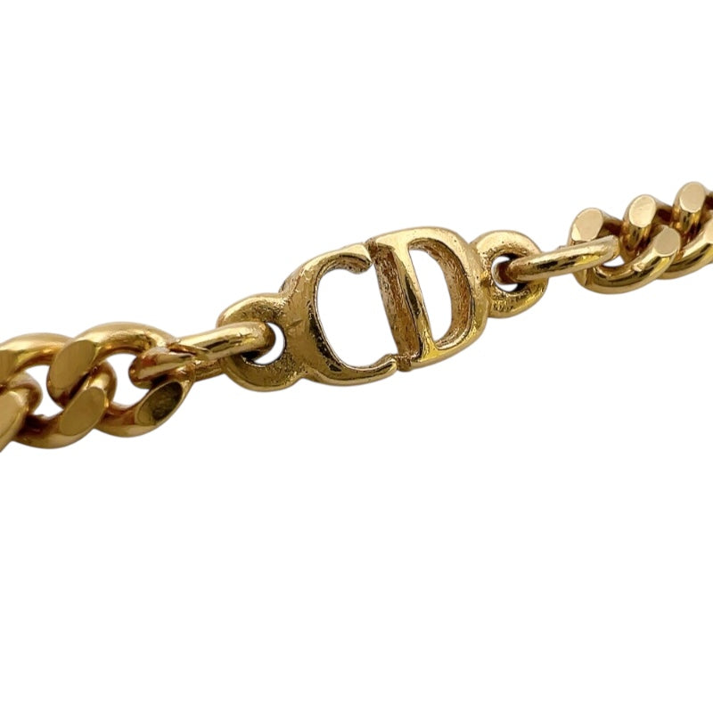 クリスチャン・ディオール Christian Dior CDロゴネックレス ゴールド メタル アクセサリー