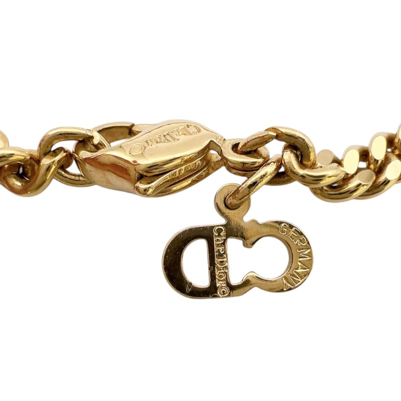 クリスチャン・ディオール Christian Dior CDロゴネックレス ゴールド メタル アクセサリー