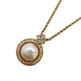 クリスチャン・ディオール Christian Dior パール ネックレス ゴールド メタル・クリスタル・パール アクセサリー
