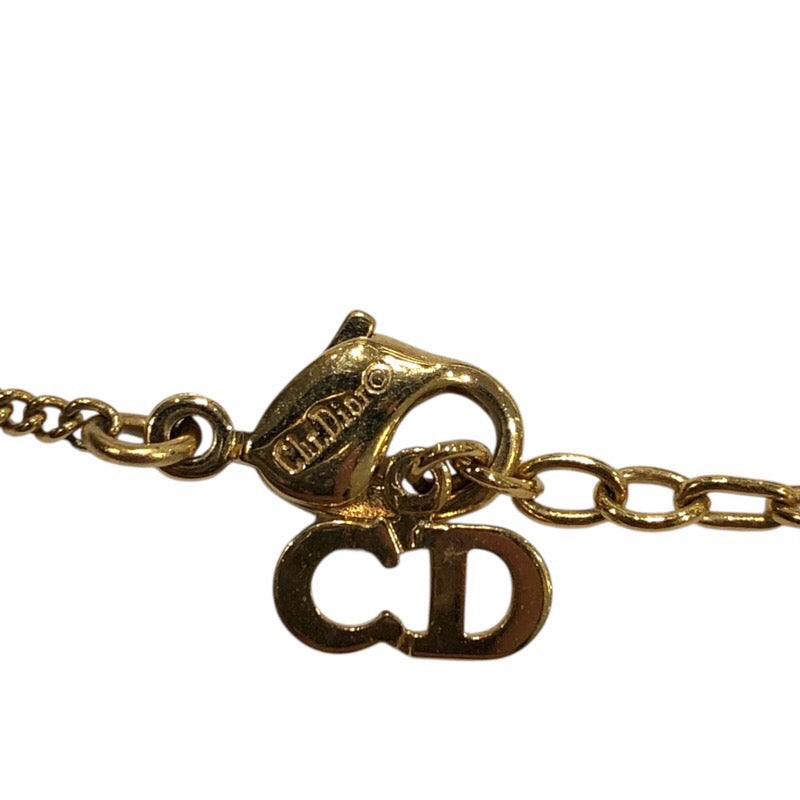 クリスチャン・ディオール Christian Dior ネックレス ゴールド メタル/クリスタル ジュエリー