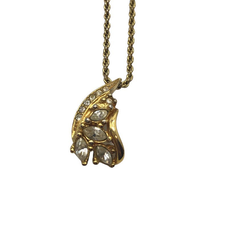 クリスチャン・ディオール Christian Dior ラインストーンネックレス メタル/クリスタル ジュエリー