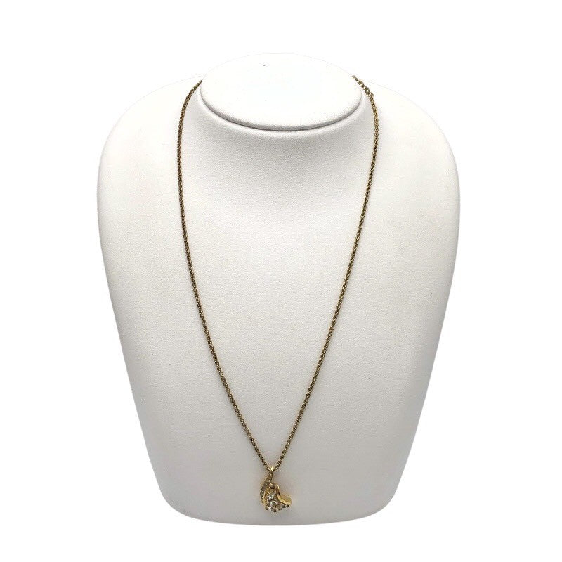 クリスチャン・ディオール Christian Dior ラインストーンネックレス メタル/クリスタル ジュエリー