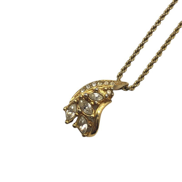 クリスチャン・ディオール Christian Dior ラインストーンネックレス メタル/クリスタル ジュエリー