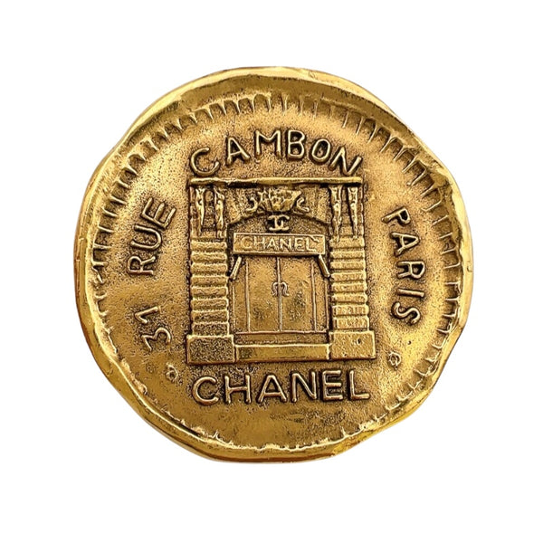 シャネル CHANEL カンボン　ブローチ ゴールド メタル アクセサリー