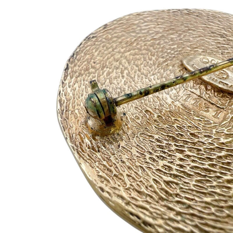 シャネル CHANEL カンボン　ブローチ ゴールド メタル アクセサリー