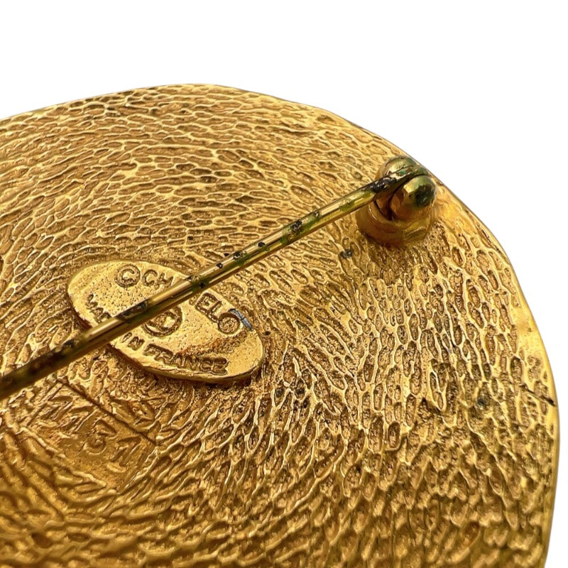 シャネル CHANEL カンボン　ブローチ ゴールド メタル アクセサリー