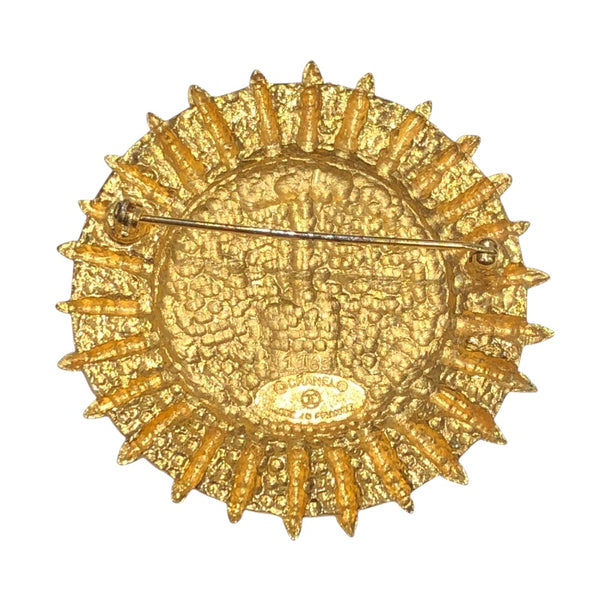 シャネル CHANEL サンブローチ ゴールド メタル アクセサリー