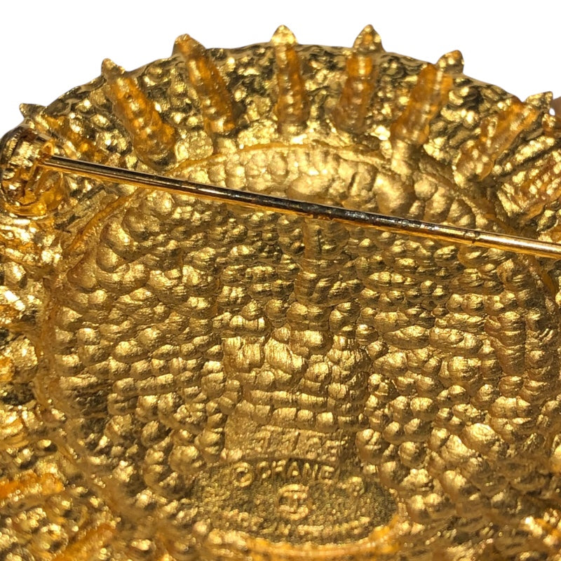 シャネル CHANEL サンブローチ ゴールド メタル アクセサリー