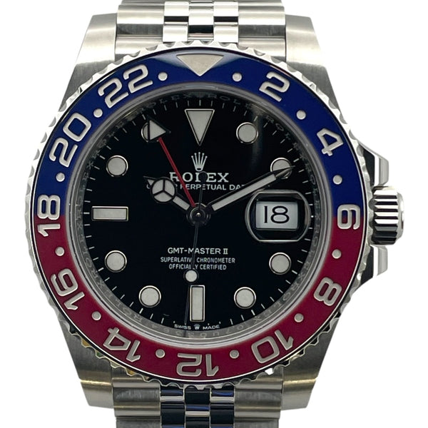 ロレックス ROLEX GMTマスター2 126710BLR0 ブラック SS 自動巻き メンズ 腕時計