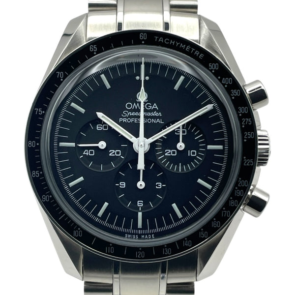 オメガ OMEGA スピードマスター ムーンウォッチ プロフェッショナル クロノグラフ 311.30.42.30.01.005 ブラック SS 手巻き メンズ 腕時計