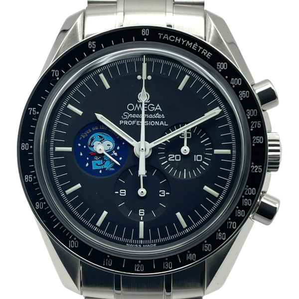 オメガ OMEGA スピードマスター プロフェッショナルクロノグラフ スヌーピーアワード 3578.51 ブラック SS 手巻き メンズ 腕時計