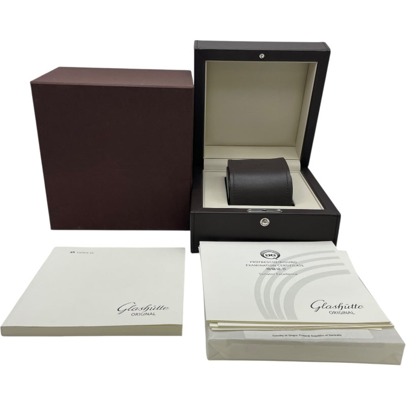グラスフュッテ・オリジナル GLASHUTTE ORIGINAL セネタエクセレンスパーペチュアルカレンダー 1‐36‐02‐01‐02‐61 シルバー SS 自動巻き メンズ 腕時計
