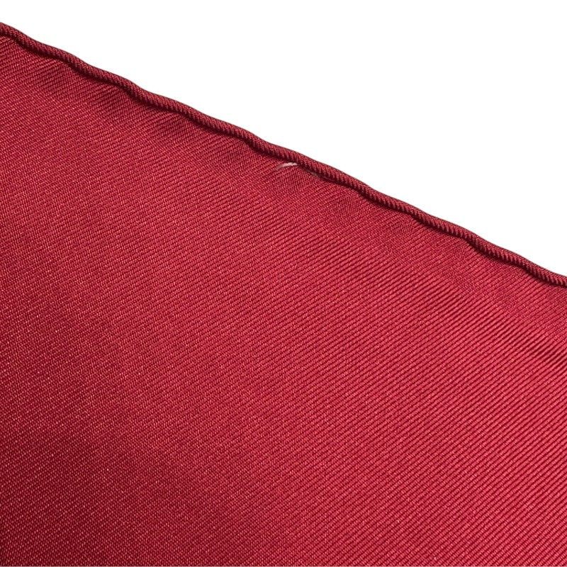 エルメス HERMES カレ90 LES RUBANS DO CHEVAL レッド シルク ユニセックス スカーフ