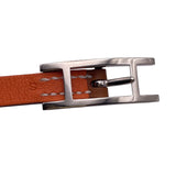 エルメス HERMES ビーアピ ドゥブルトゥールブレスレットS オレンジ/ゴールド/シルバー金具 スイフト レディース ブレスレット