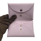 エルメス HERMES カルヴィデュオ B刻 (2023年製) ローズエグランタイン/シルバー金具 シェーブル レディース カードケース