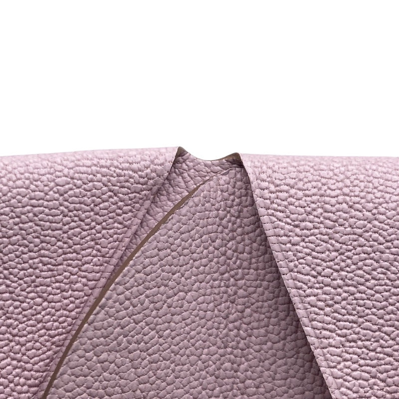 エルメス HERMES カルヴィデュオ B刻 (2023年製) ローズエグランタイン/シルバー金具 シェーブル レディース カードケース