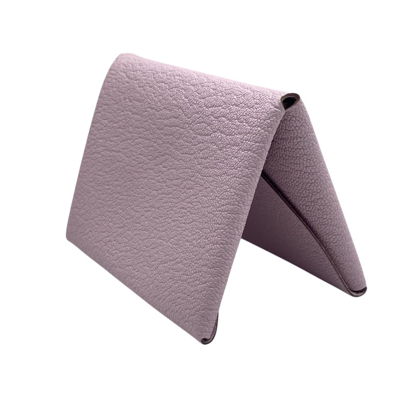 エルメス HERMES カルヴィデュオ B刻 (2023年製) ローズエグランタイン/シルバー金具 シェーブル レディース カードケース