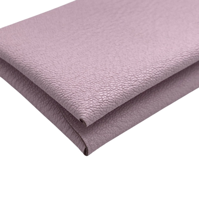 エルメス HERMES カルヴィデュオ B刻 (2023年製) ローズエグランタイン/シルバー金具 シェーブル レディース カードケース