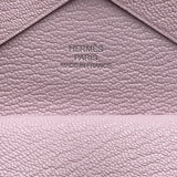エルメス HERMES カルヴィデュオ B刻 (2023年製) ローズエグランタイン/シルバー金具 シェーブル レディース カードケース