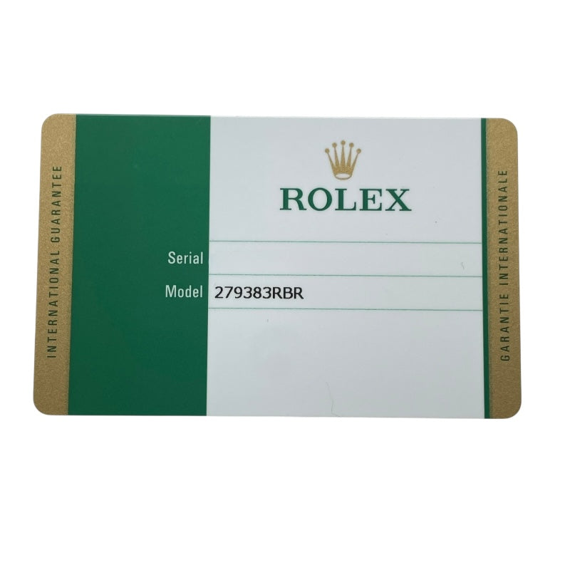 ロレックス ROLEX デイトジャスト28 スターD 279383RBR ゴールド K18/SS レディース 腕時計