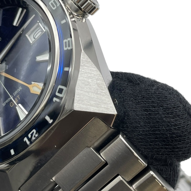 グランドセイコー Grand Seiko スポーツ コレクション スプリングドライブ GMT SBGE309 ブルー チタン 自動巻き メンズ 腕時計