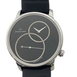 ジャケ・ドロー JAQUET DROZ グランセコンドオフセンター オニキス J006030270 ブラック SS メンズ 腕時計