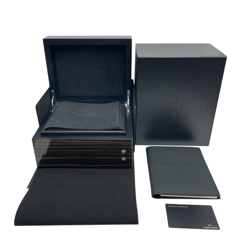 ジャケ・ドロー JAQUET DROZ グランセコンドオフセンター オニキス J006030270 ブラック SS メンズ 腕時計
