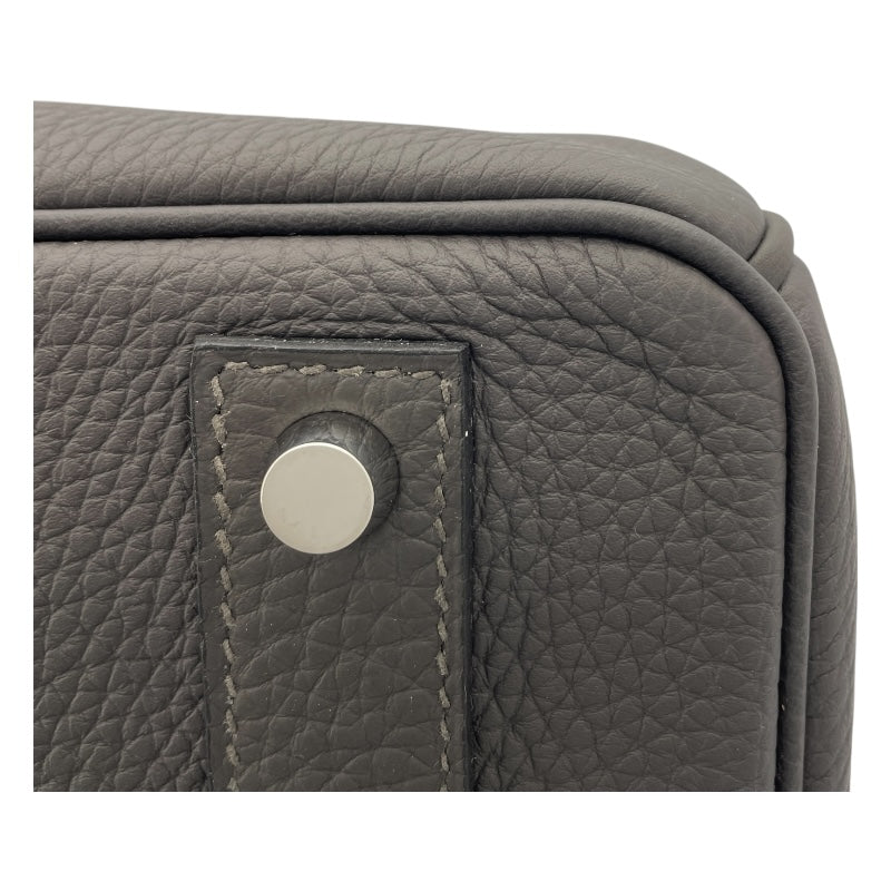 エルメス HERMES バーキン40 C刻 グラファイト SV金具 トゴ メンズ ハンドバッグ