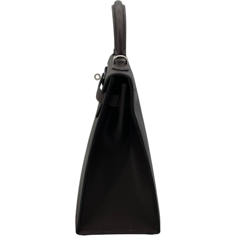 エルメス HERMES ケリー32 外縫い □K刻 エベンヌ リエジェ レディース ハンドバッグ